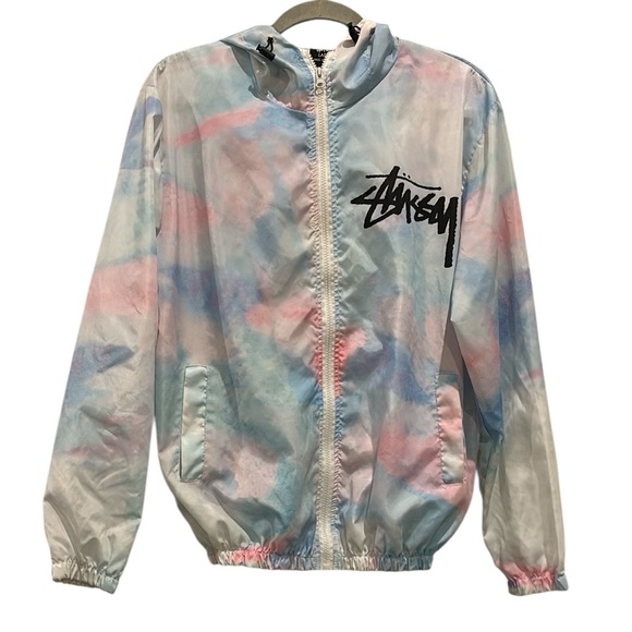 Stussy Multicolor Jacket International 
Wind Breaker Rain Jacket Large Polyester - Picture 1 of 8
